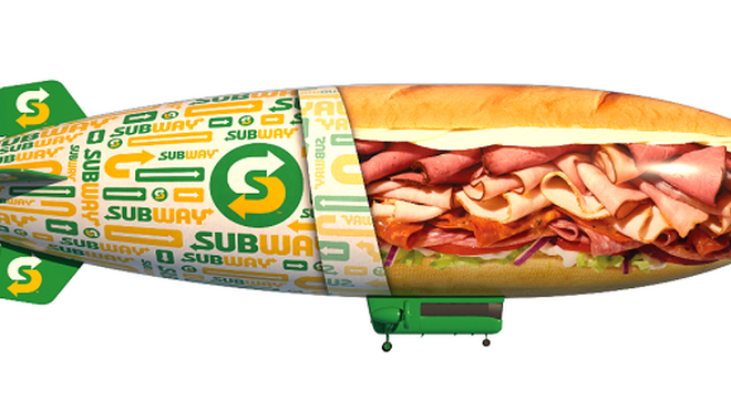 Subway instala su restaurante más novedoso en un dirigible que recorrerá EE.UU.