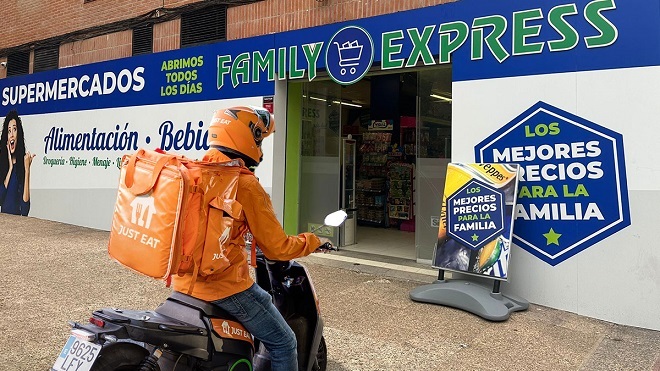 Just Eat se alía con Family Express para entregar la compra en Murcia